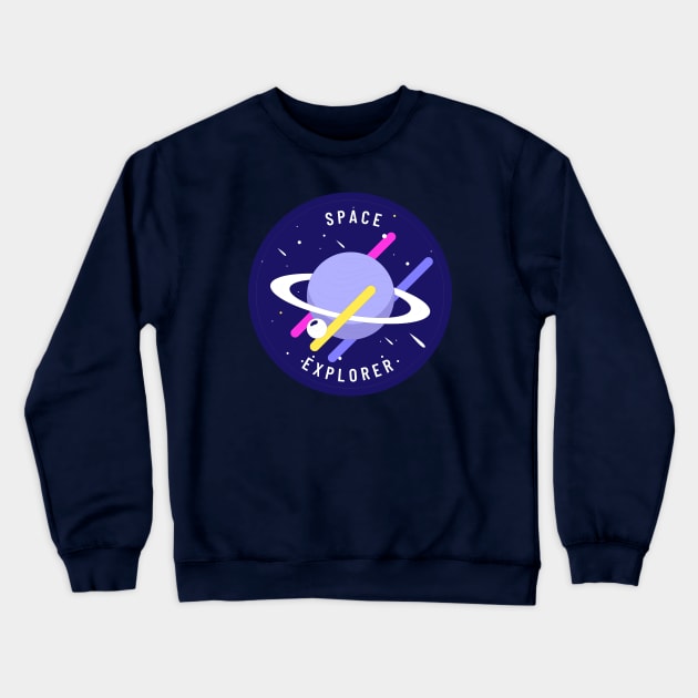 Space Explorer Crewneck Sweatshirt by MaiKStore